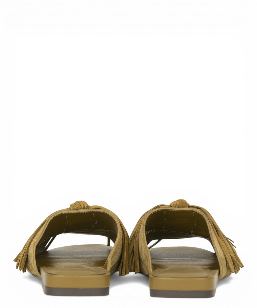 Ash Mules Brigitte in suede con frange