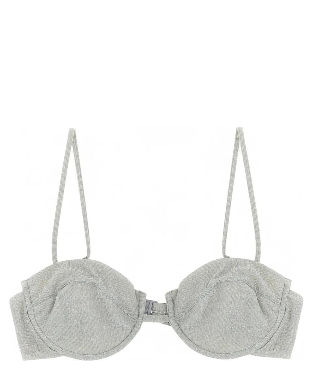 Top a Bralette Salina in Lurex Grigio con Ferretto-Mc2 Saint Barth-Costumi da bagno-Vittorio Citro Boutique