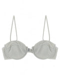 Top a Bralette Salina in Lurex Grigio con Ferretto-Mc2 Saint Barth-Costumi da bagno-Vittorio Citro Boutique