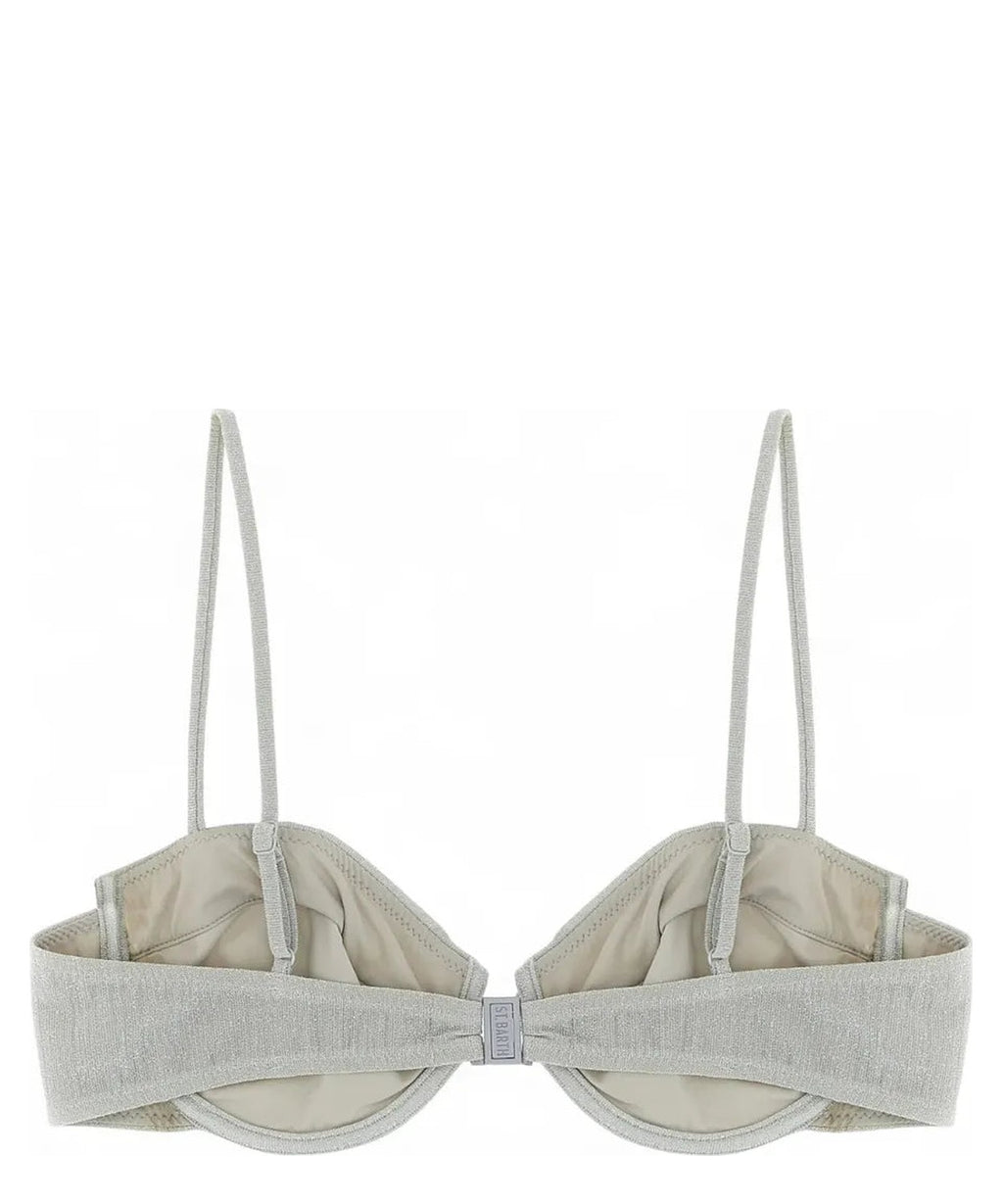 Top a Bralette Salina in Lurex Grigio con Ferretto-Mc2 Saint Barth-Costumi da bagno-Vittorio Citro Boutique