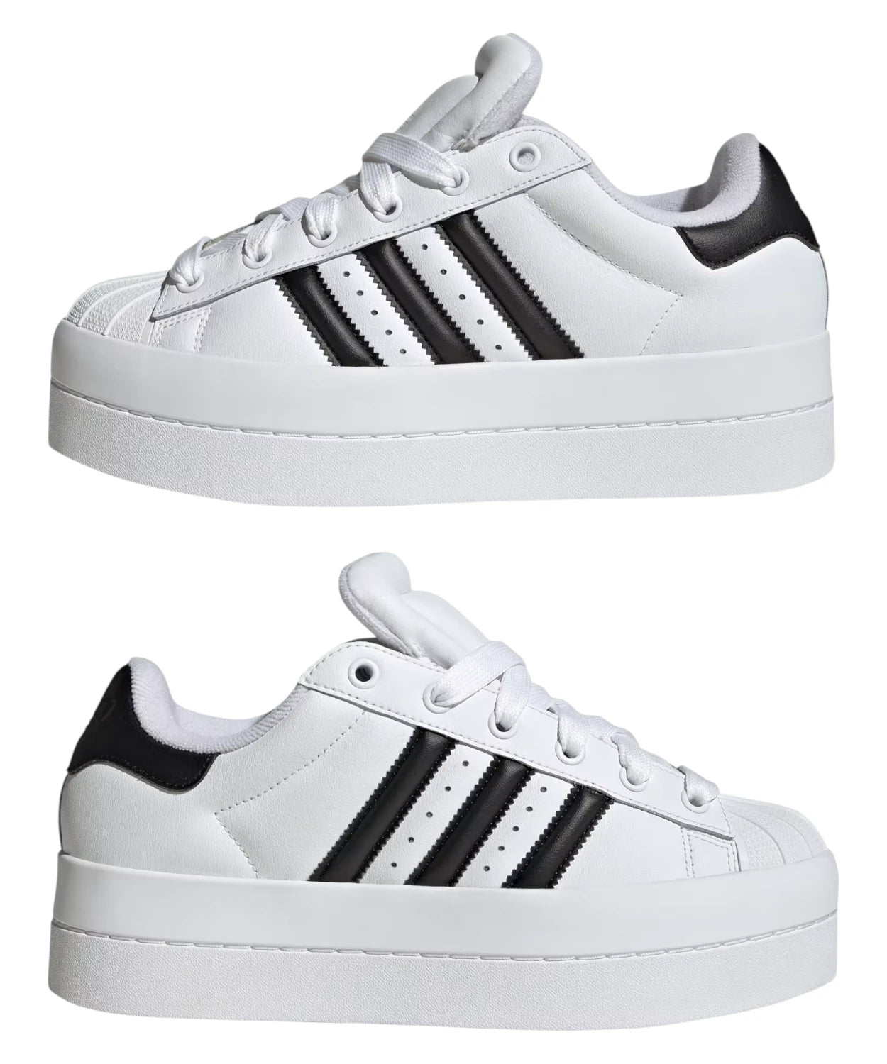 Adidas Superstar Stack women's leather sneakers with platform