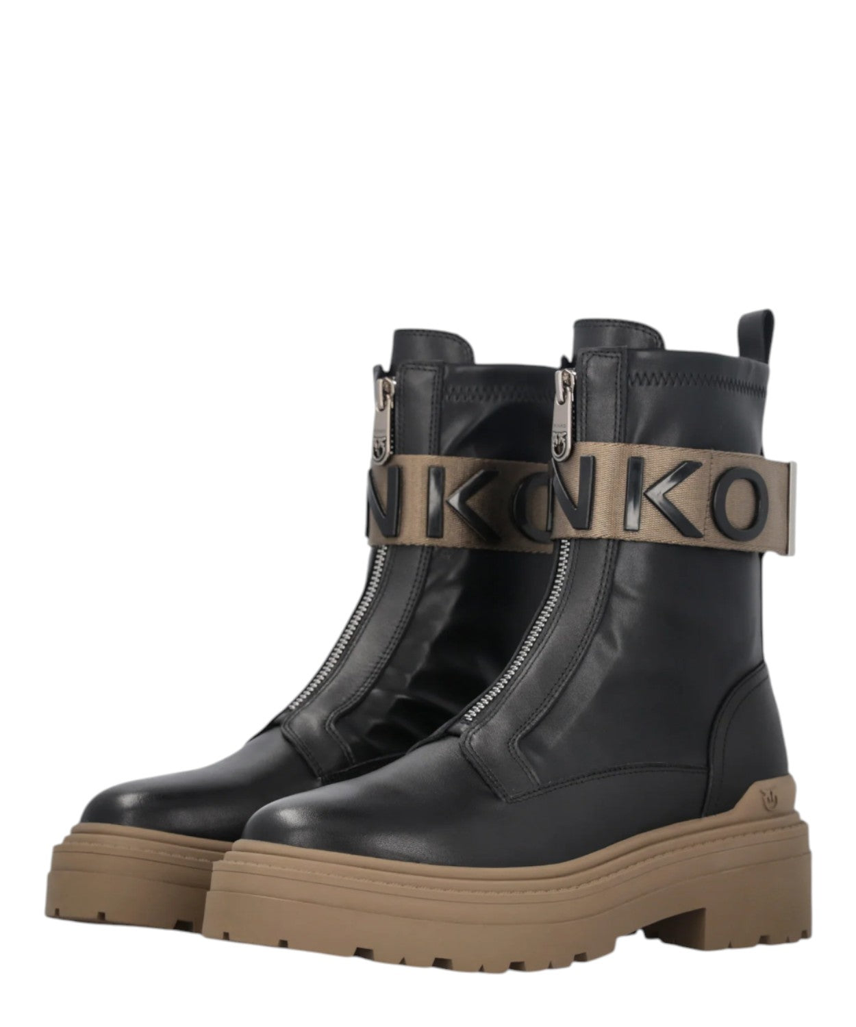 Stivali Platform PINKO con Logo Lettering