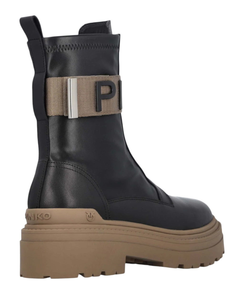 Stivali Platform PINKO con Logo Lettering