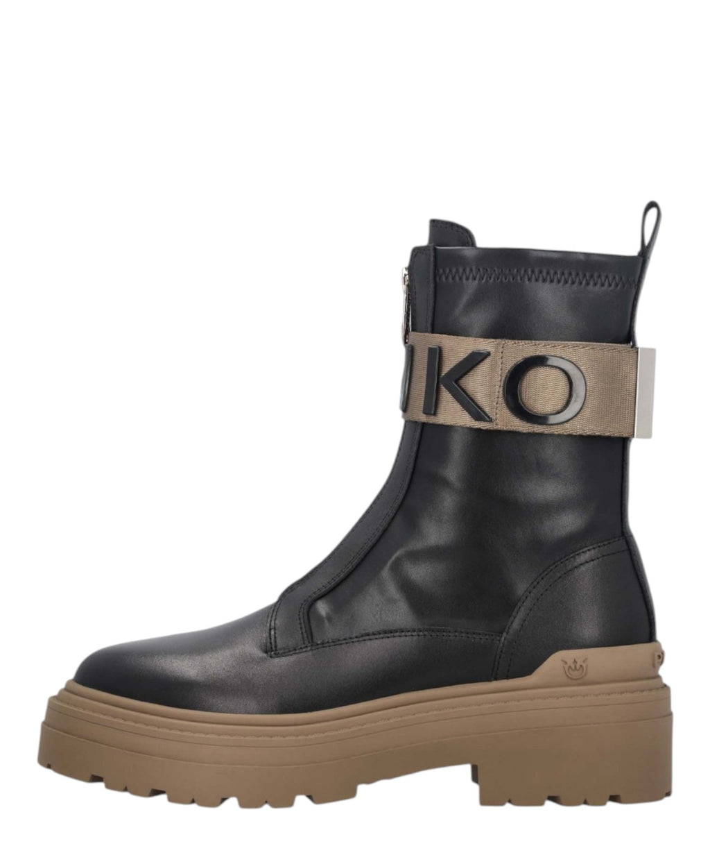 Stivali Platform PINKO con Logo Lettering