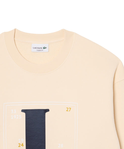 Lacoste Herren-Sweatshirt aus Baumwollfleece mit Grafikprint