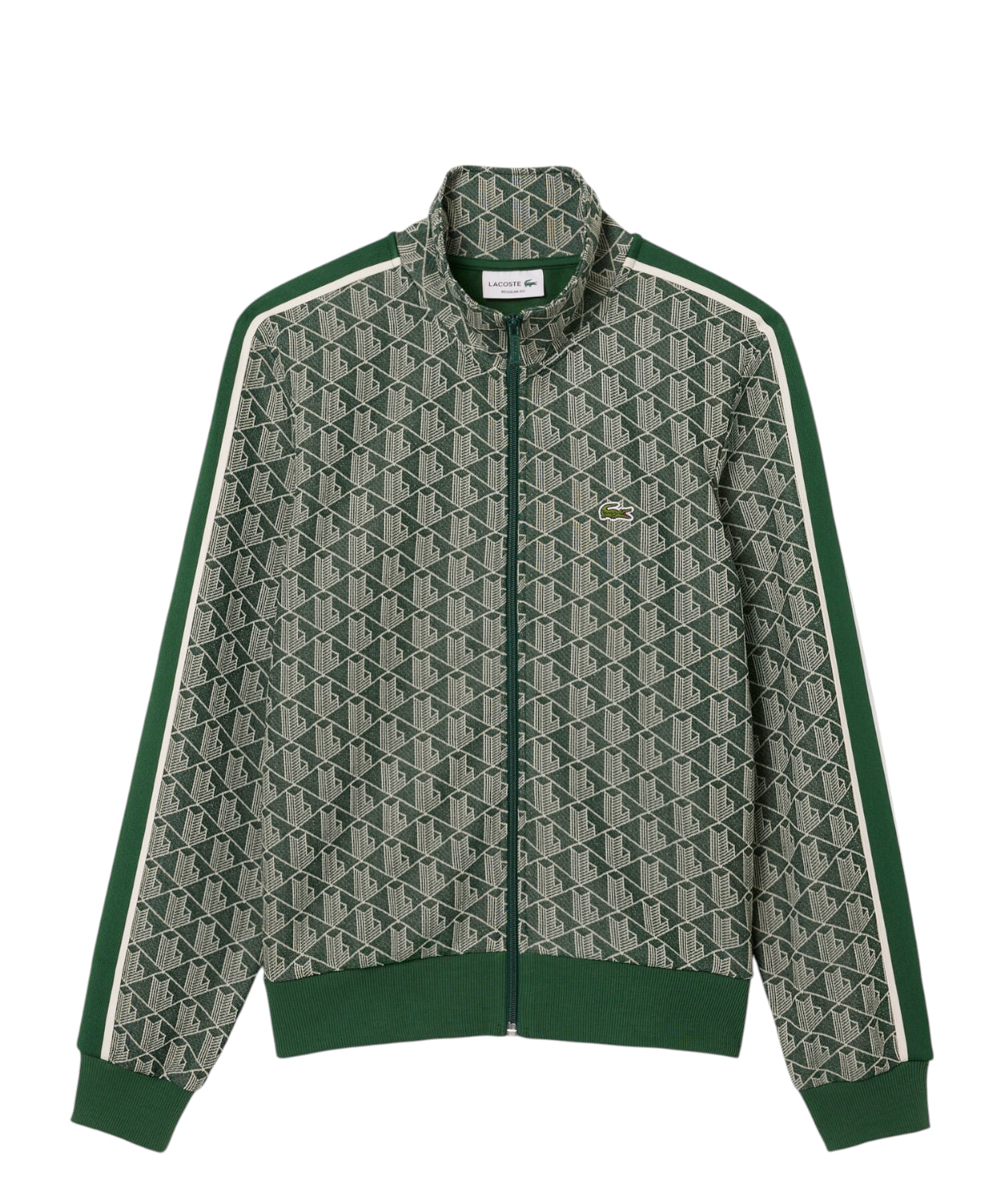 Felpa Lacoste Paris con Zip in Jacquard