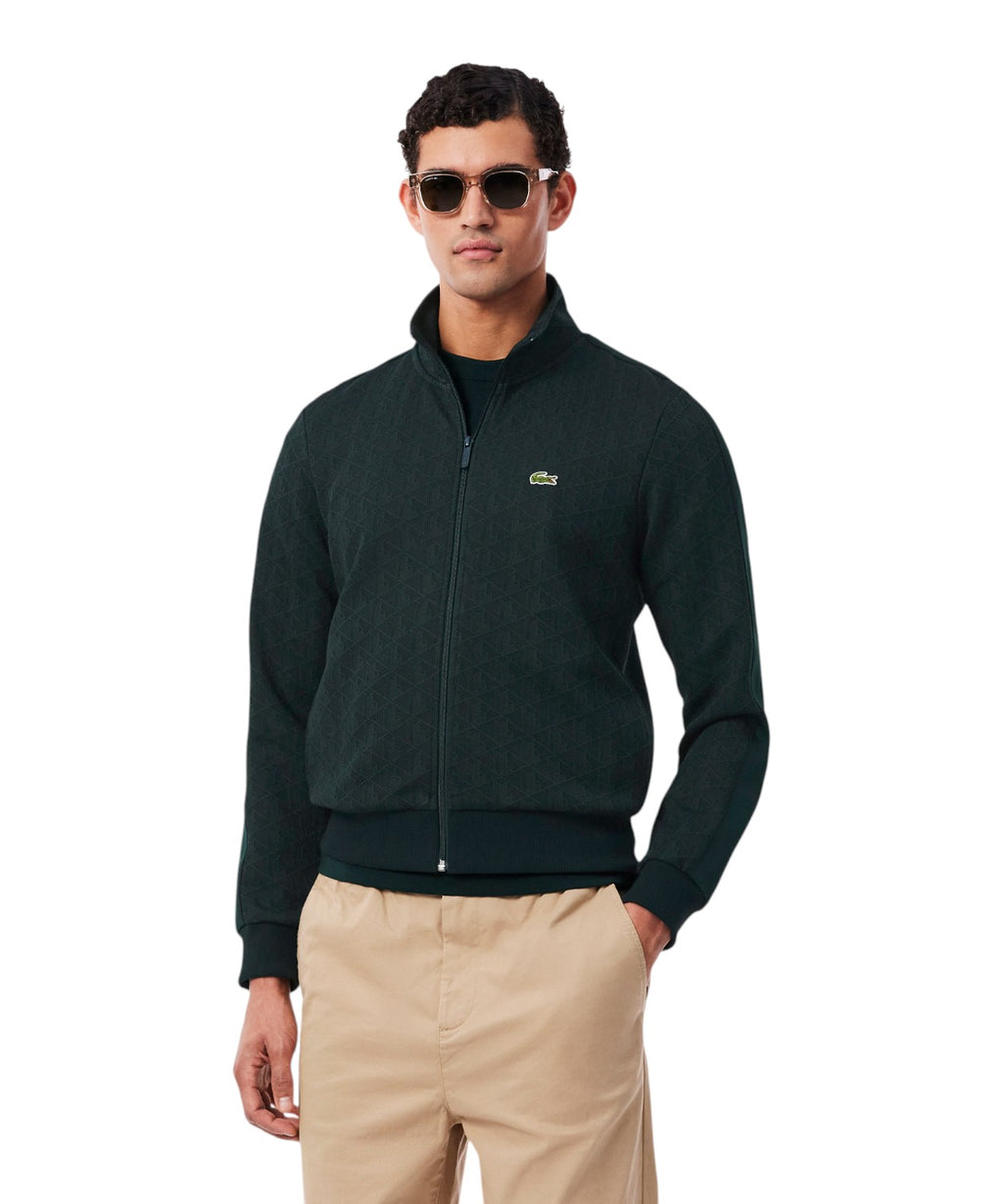 Giacca Tuta Lacoste Uomo in Jacquard con Zip