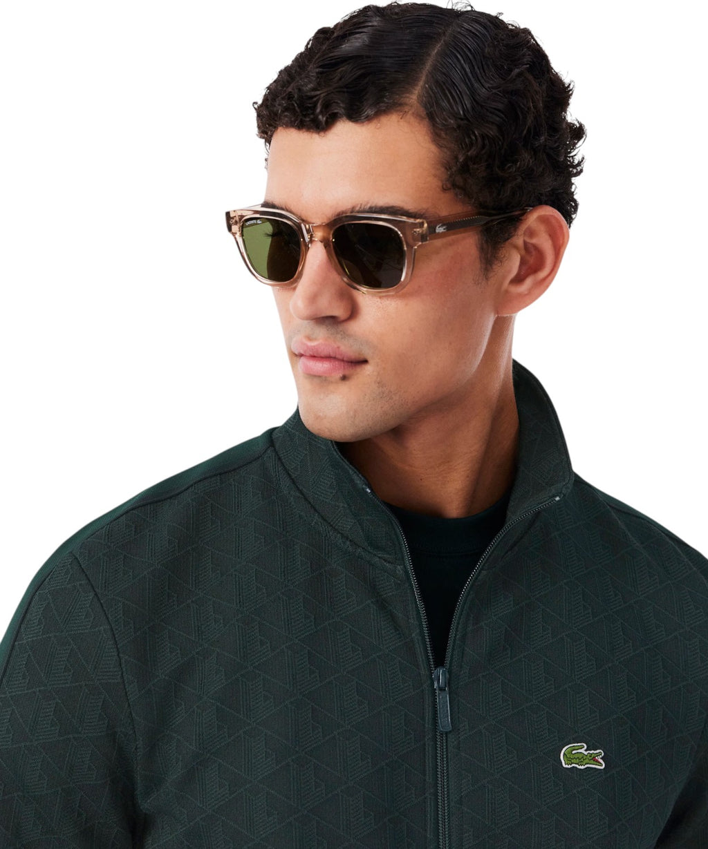 Giacca Tuta Lacoste Uomo in Jacquard con Zip