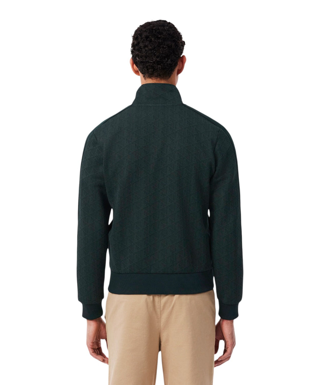 Giacca Tuta Lacoste Uomo in Jacquard con Zip