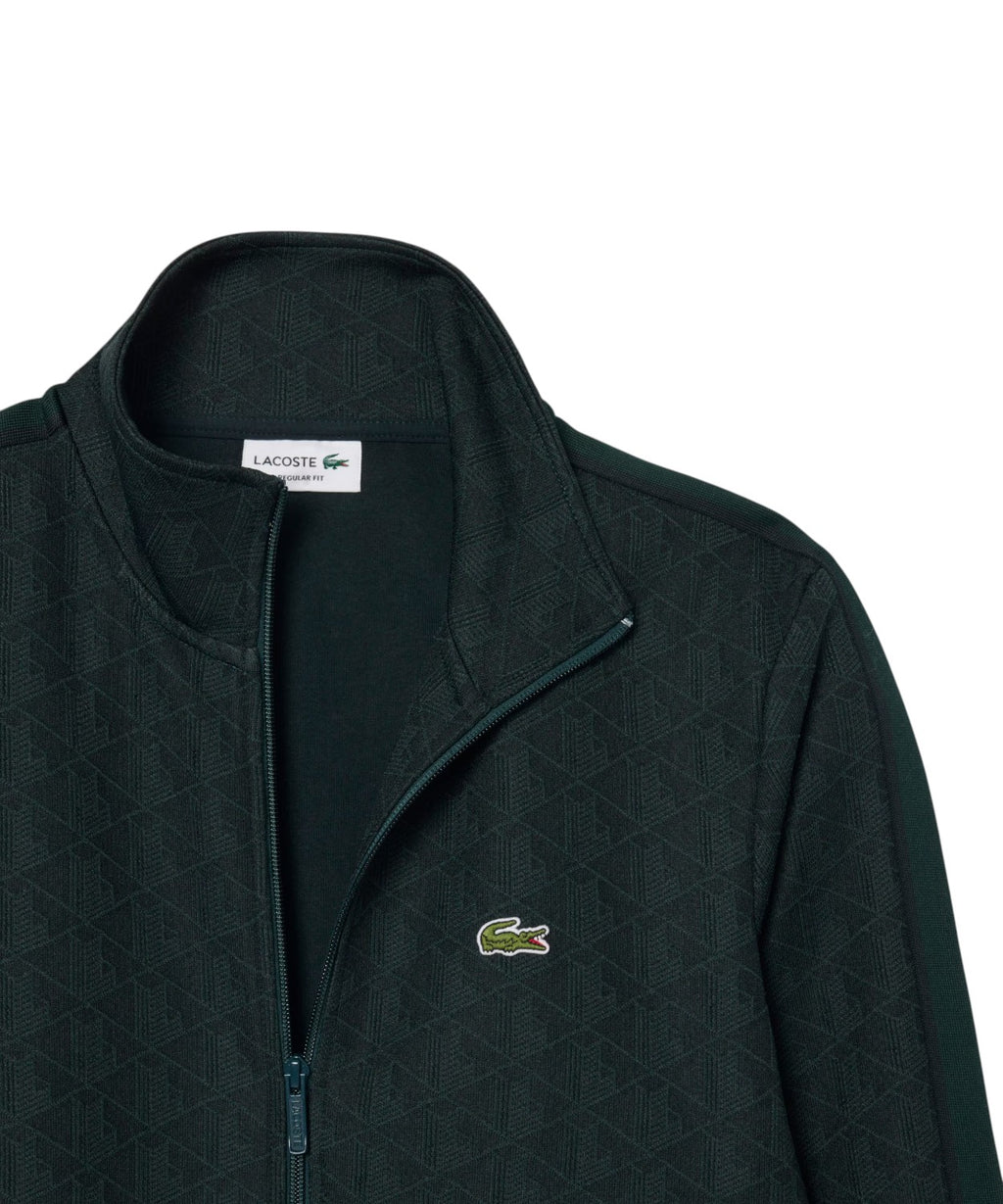 Giacca Tuta Lacoste Uomo in Jacquard con Zip