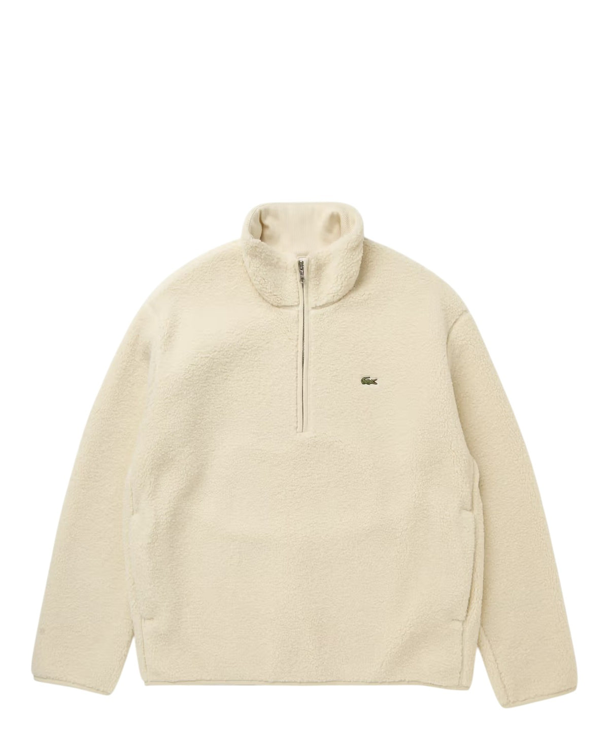 Sudadera Hombre Lacoste con media cremallera de forro polar suave
