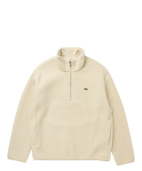 Sudadera Hombre Lacoste con media cremallera de forro polar suave