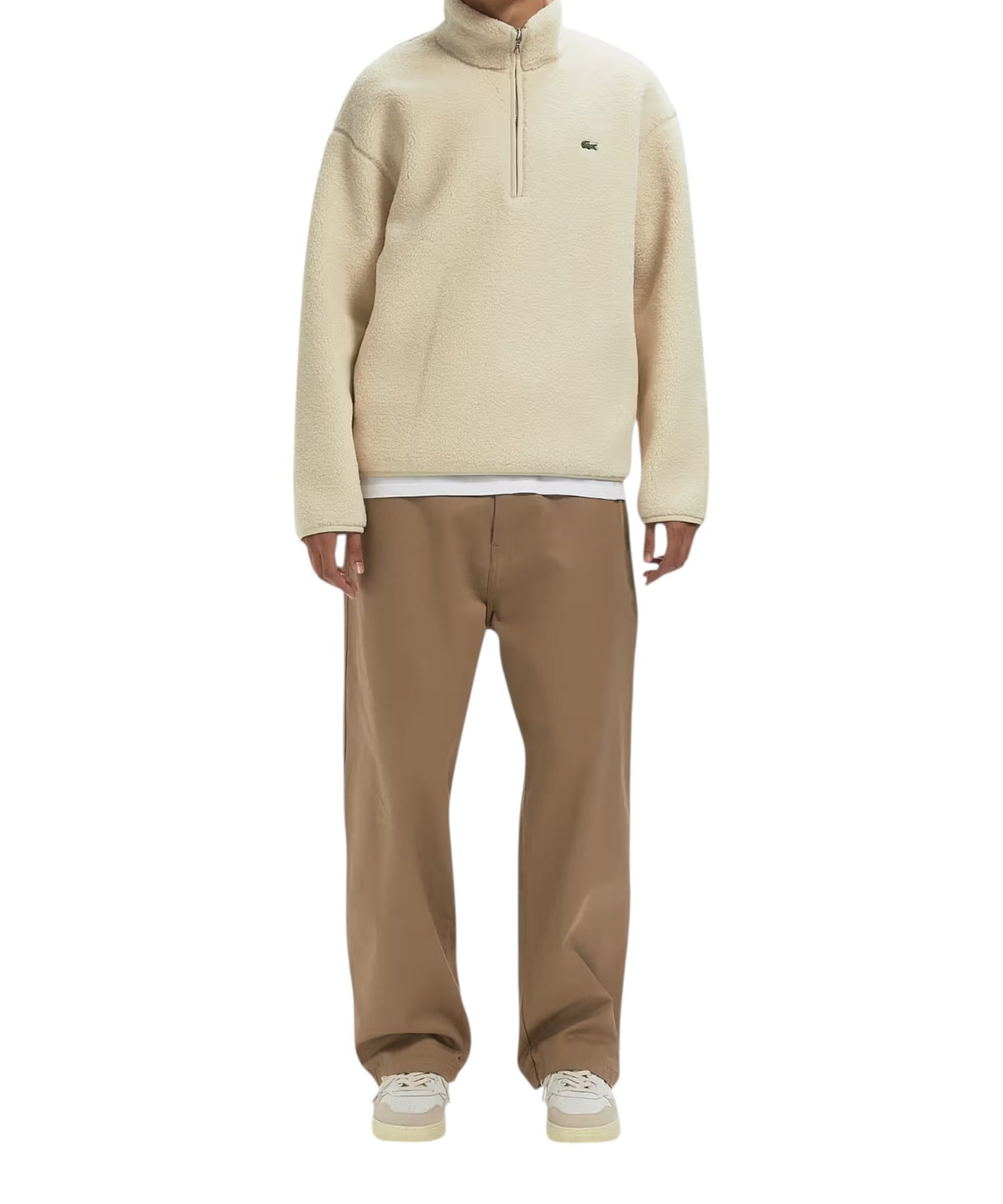 Lacoste Herren Half-Zip-Sweatshirt aus weichem Fleece