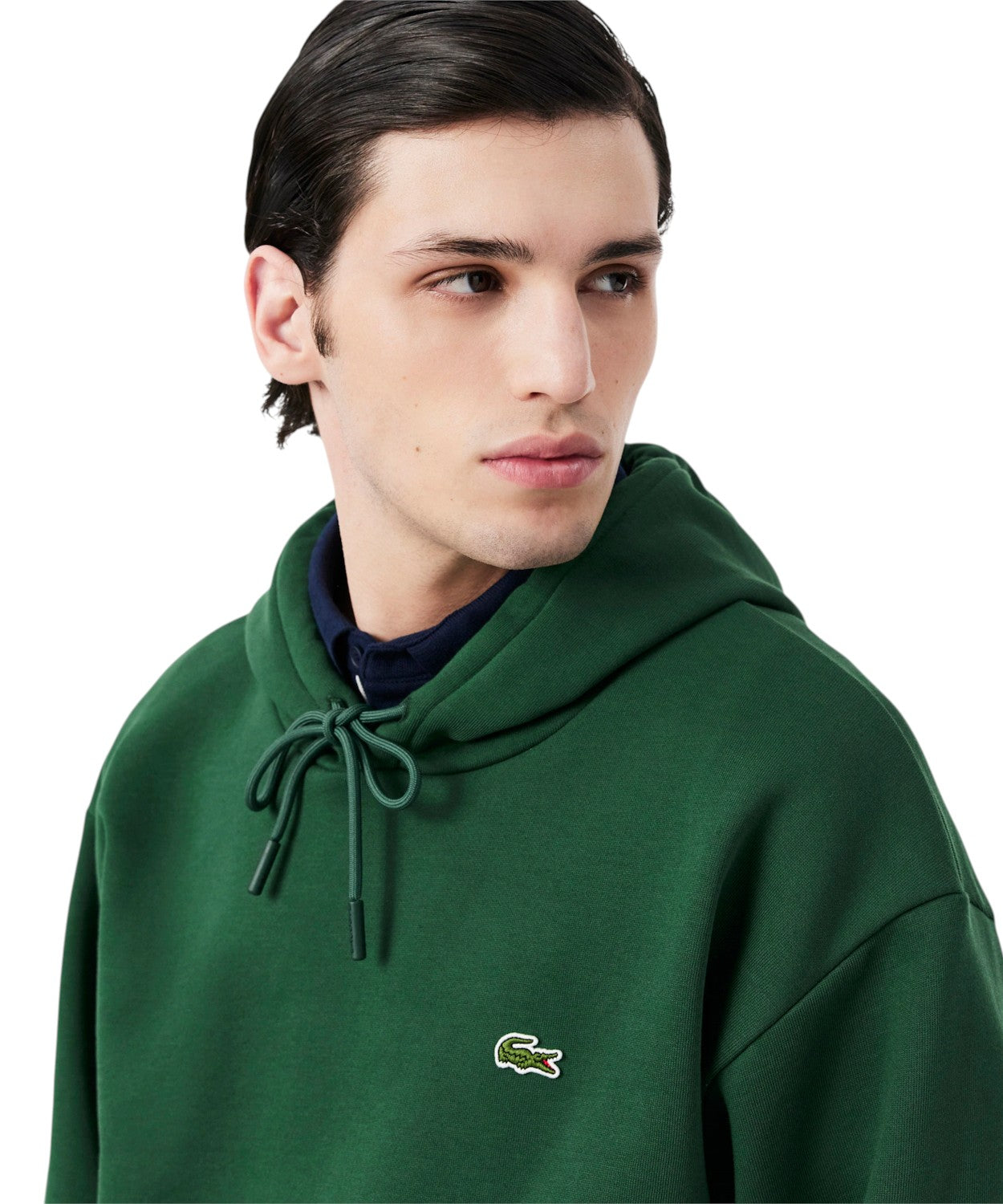 Felpa Cappuccio Cotone Organico Lacoste