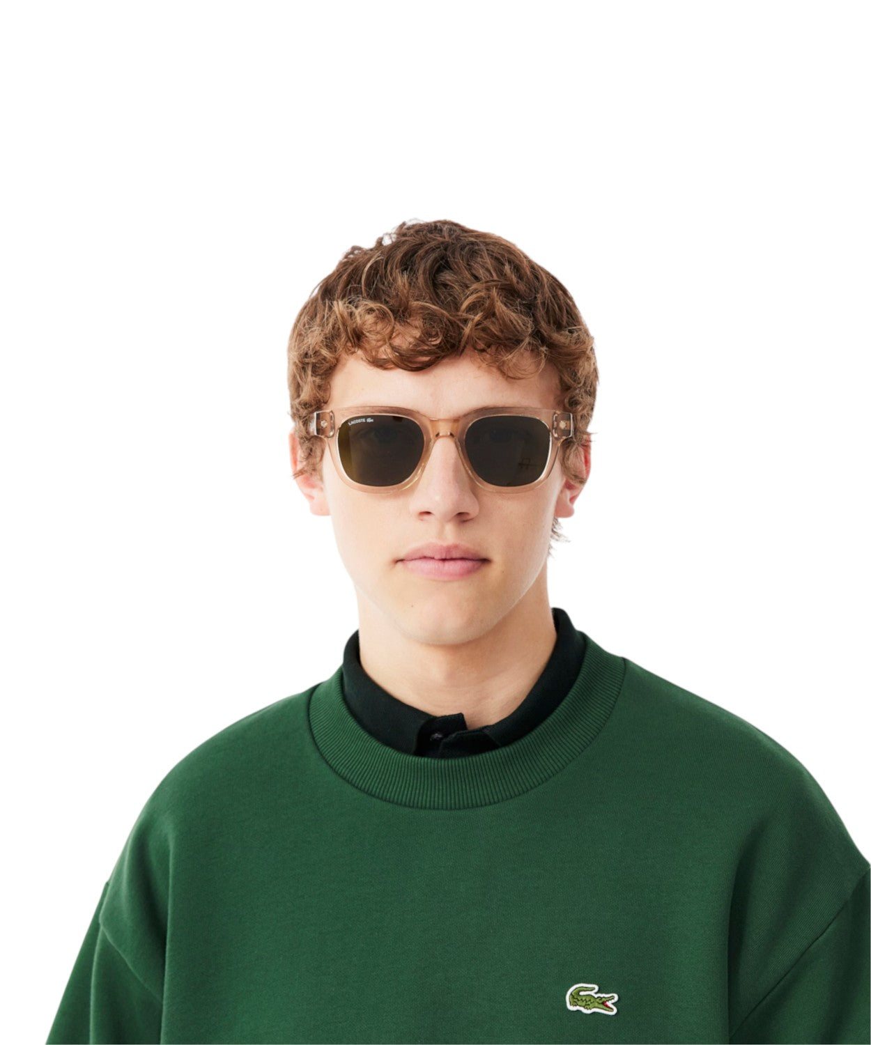 Felpa Lacoste in Cotone Felpato per Comfort e Stile