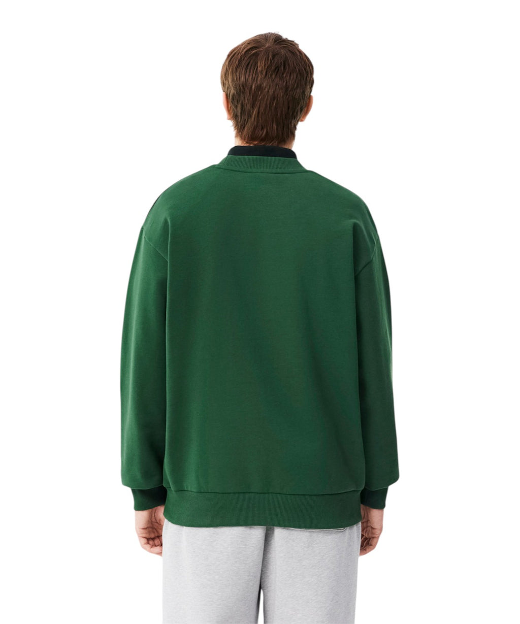 Felpa Lacoste in Cotone Felpato per Comfort e Stile