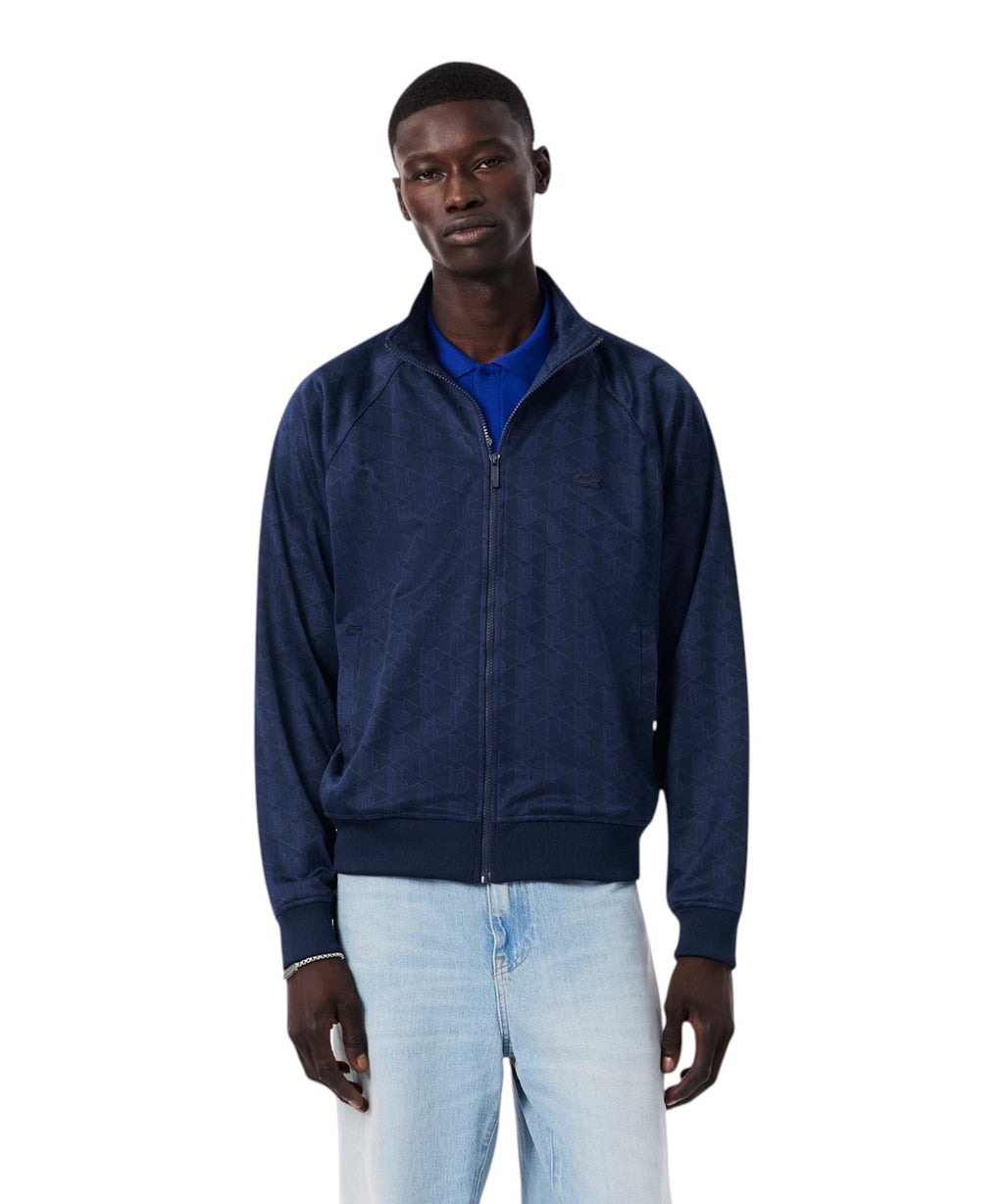 Lacoste Men's Monogram Jacquard Zip Jacket