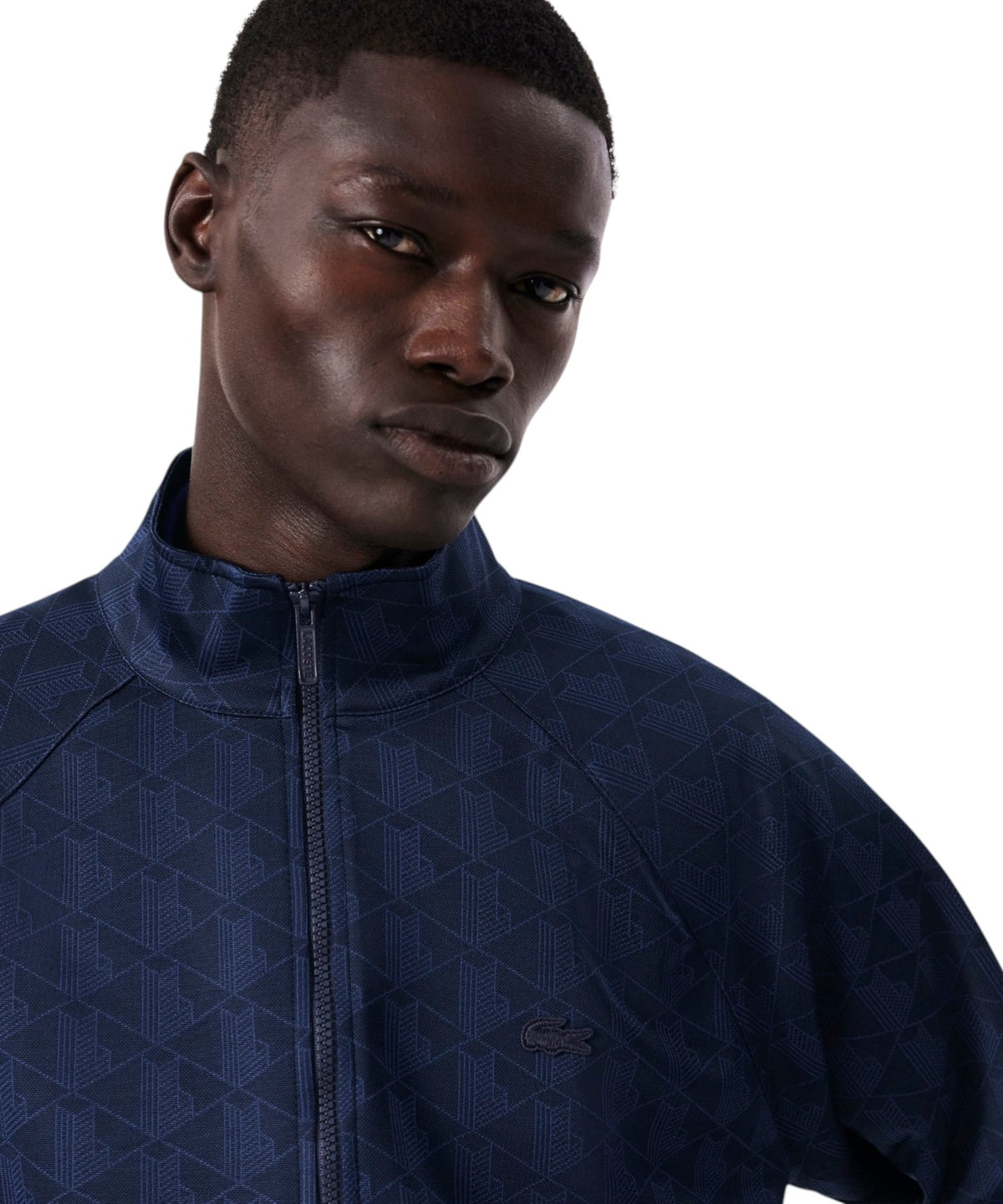 Lacoste Men's Monogram Jacquard Zip Jacket