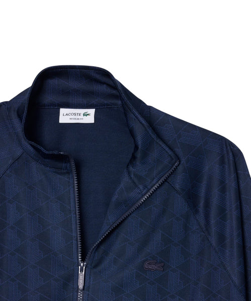 Herren-Jacke von Lacoste mit Reißverschluss aus Jacquard-Monogramm