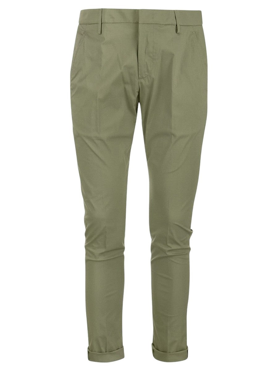 Pantaloni Gaubert Dritti a Vita Media-Dondup-Pantaloni-Vittorio Citro Boutique