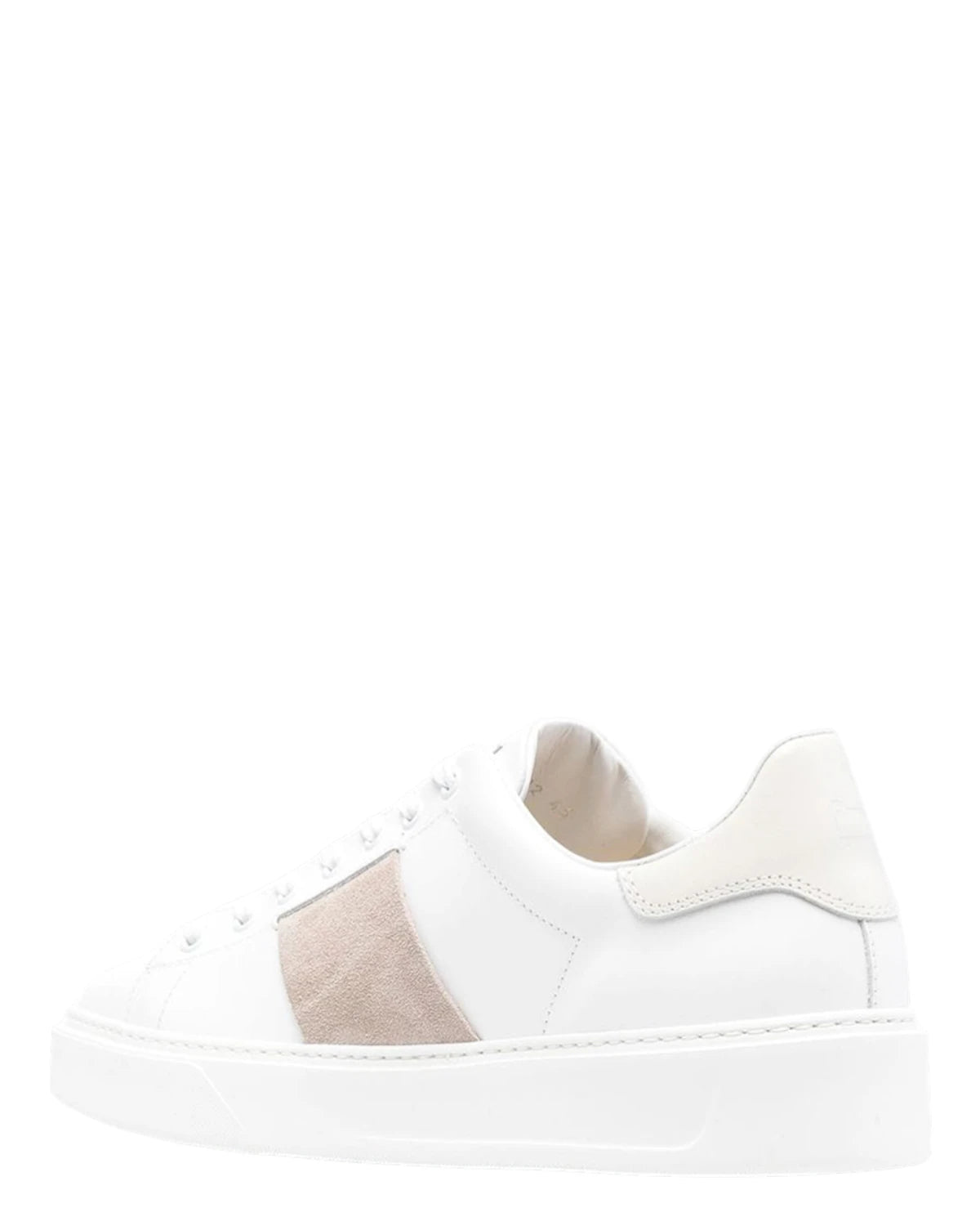 Sneakers Woolrich Uomo in Pelle Bianca e Suede