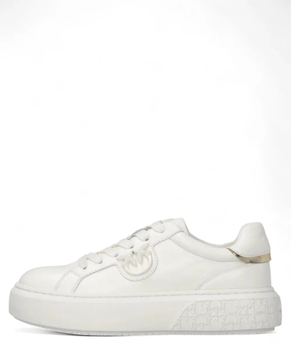 Sneakers Platform in Pelle con Logo Love Birds-Pinko-Sneakers-Vittorio Citro Boutique