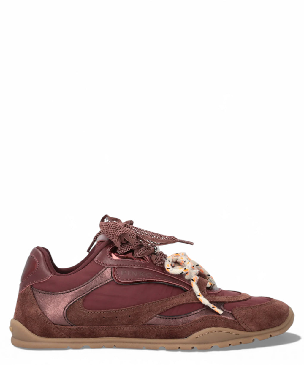 Pinko sneakers YULIA 01 con doppi lacci e applicazioni