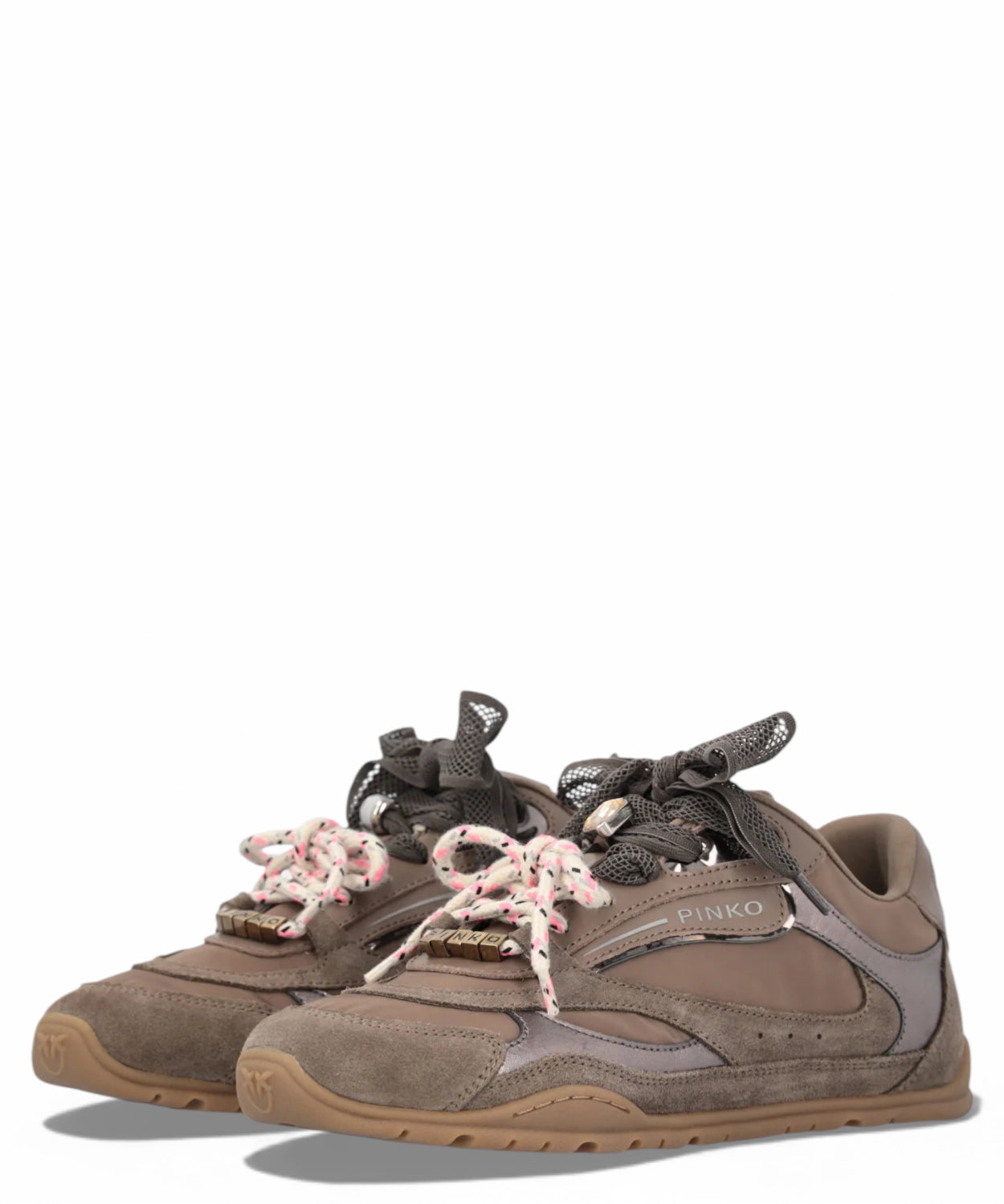 Sneakers Pinko YULIA 01 con doppi lacci e applicazioni