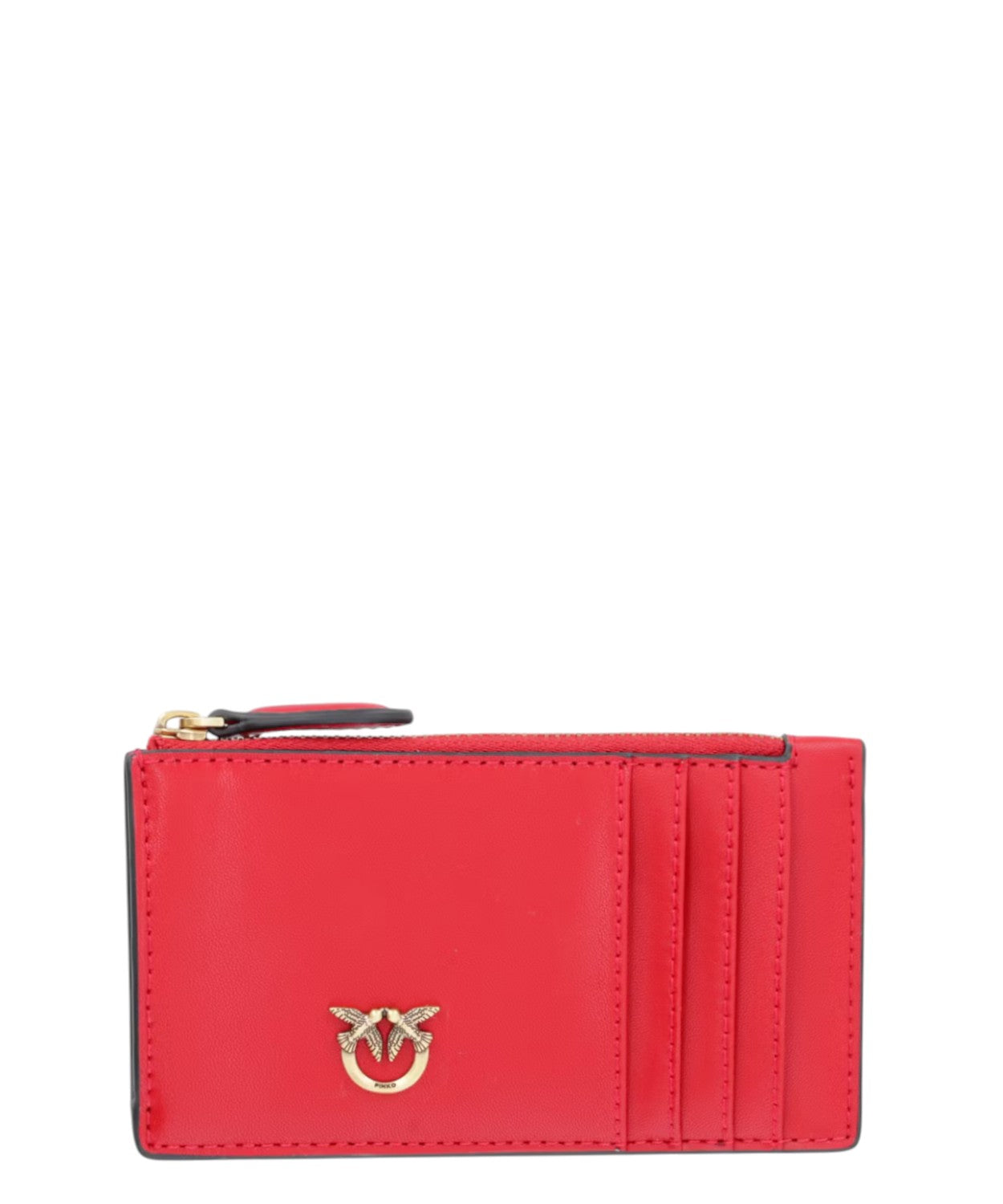 Portacarte Pinko Airone in pelle di vacchetta elegante