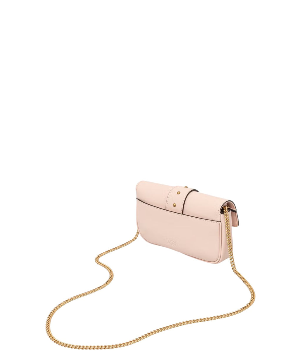 Borsa Mini Love One Pocket Pinko in pelle compatta