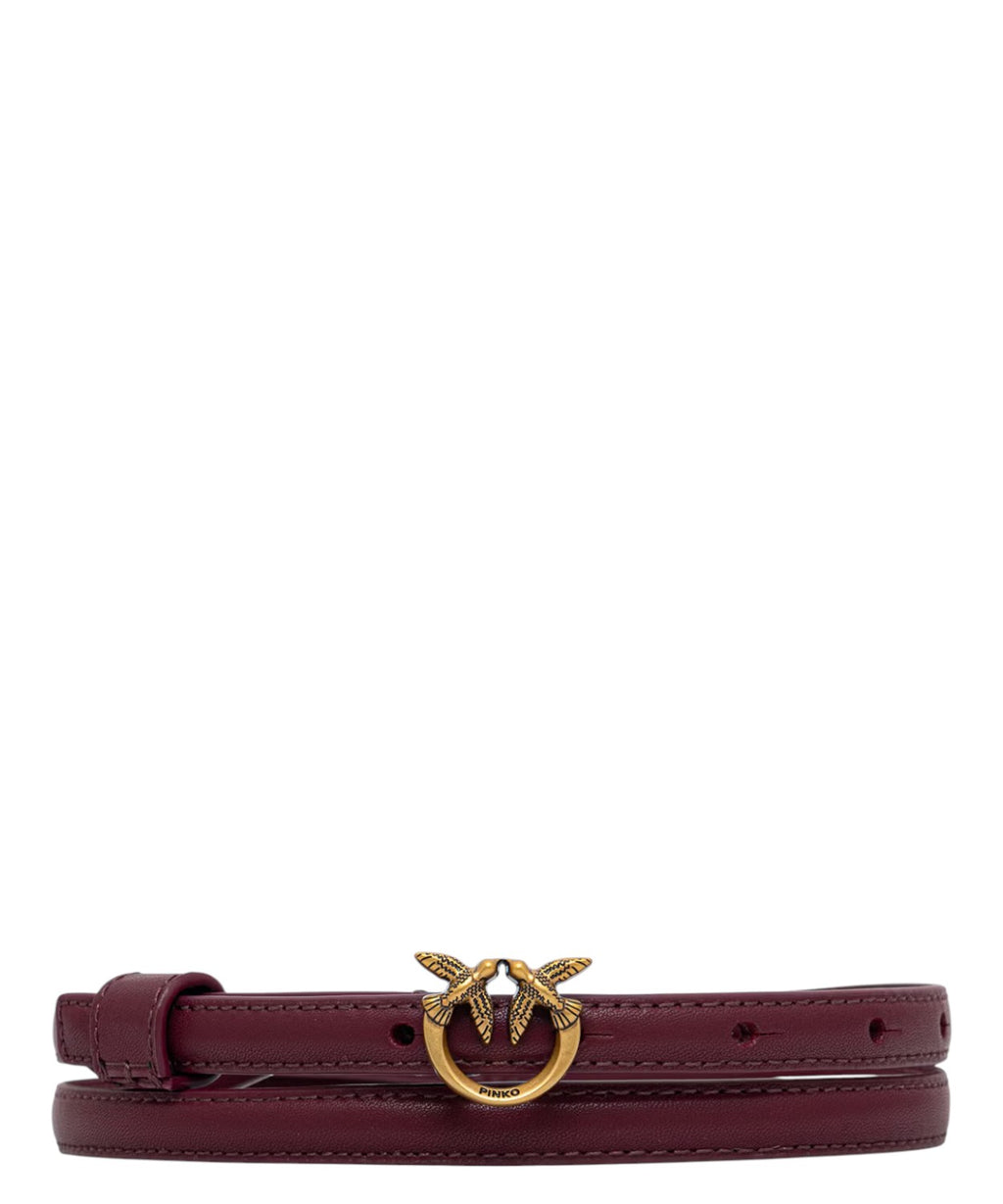 Cintura in Pelle H2 Pinko Donna con Logo