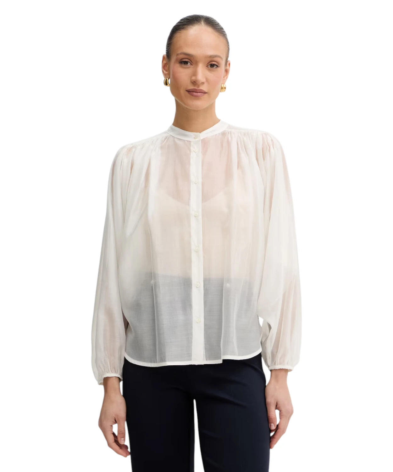 Camicia Twinset Donna in Lyocell Trasparente