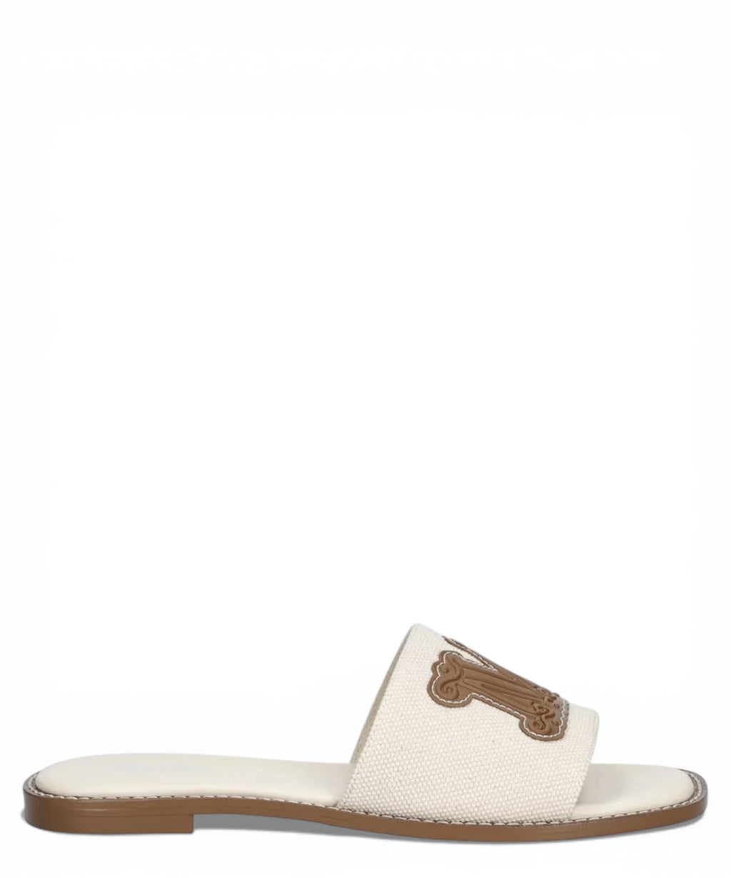 Leren Slide Slippers Max Mara Beachwear CAUCASO