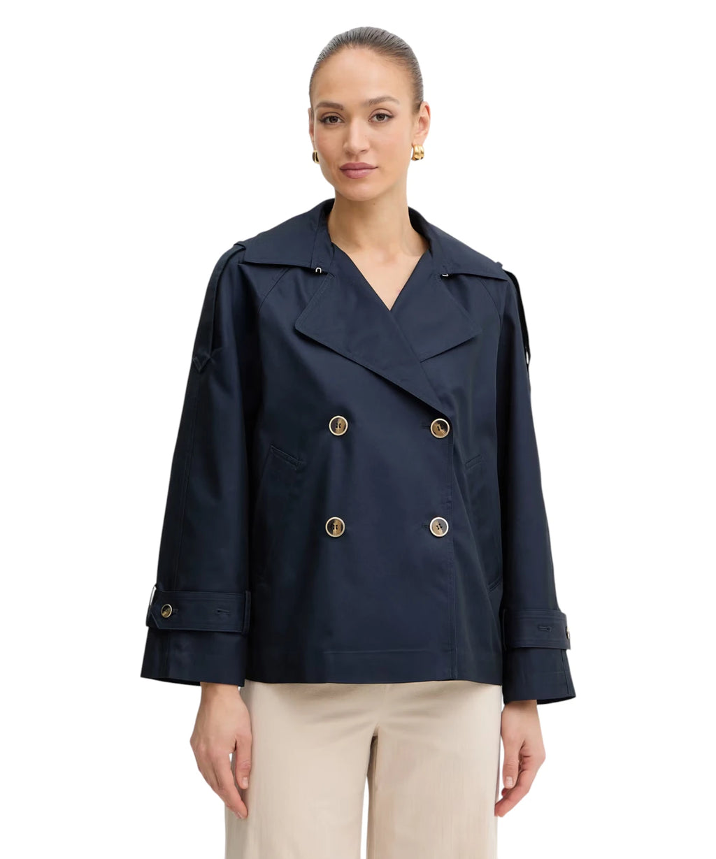 Trench Corto Twinset Donna in Cotone Elegante
