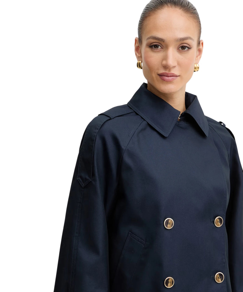 Trench Corto Twinset Donna in Cotone Elegante