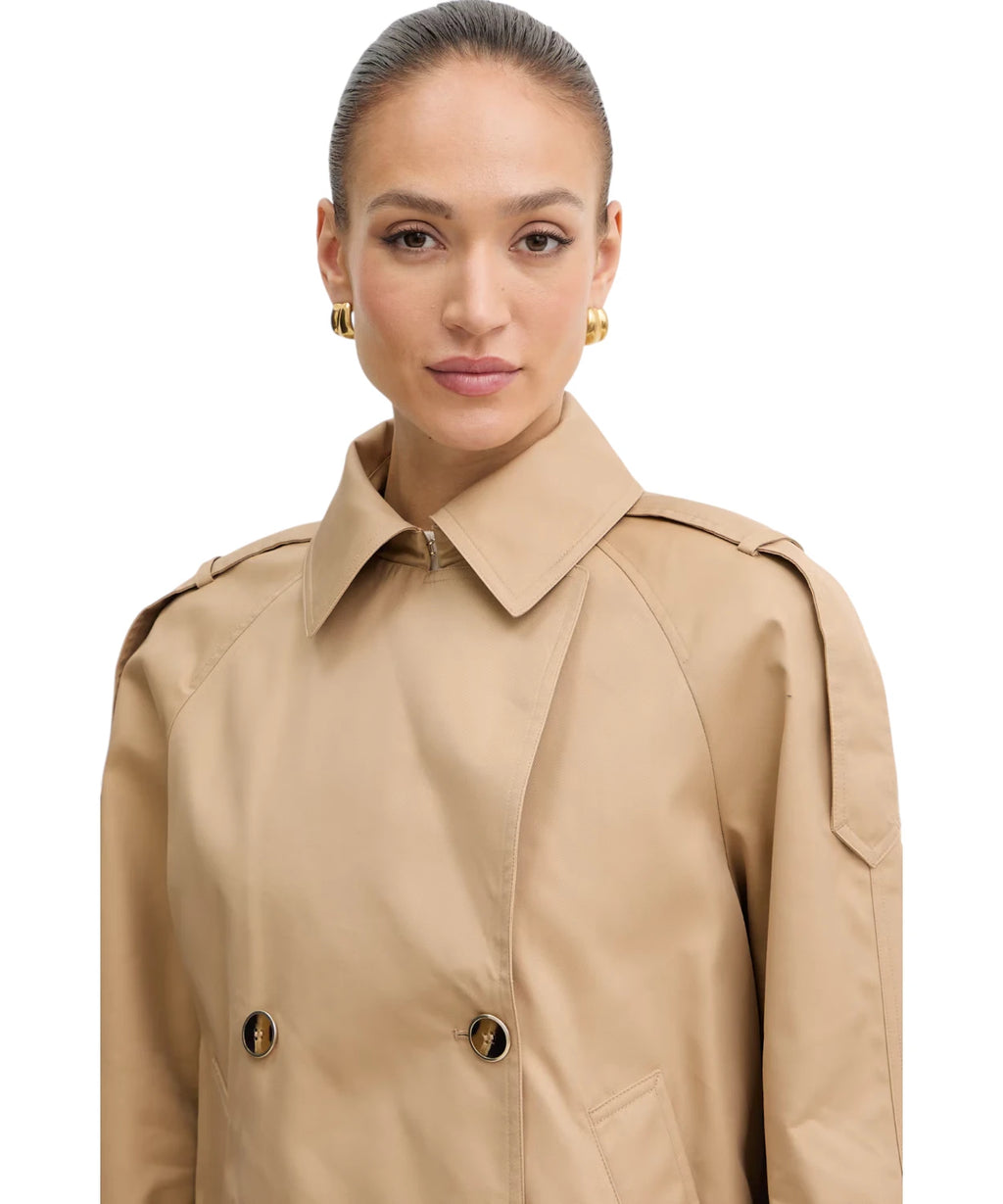 Trench Corto Twinset Donna in Cotone Elegante