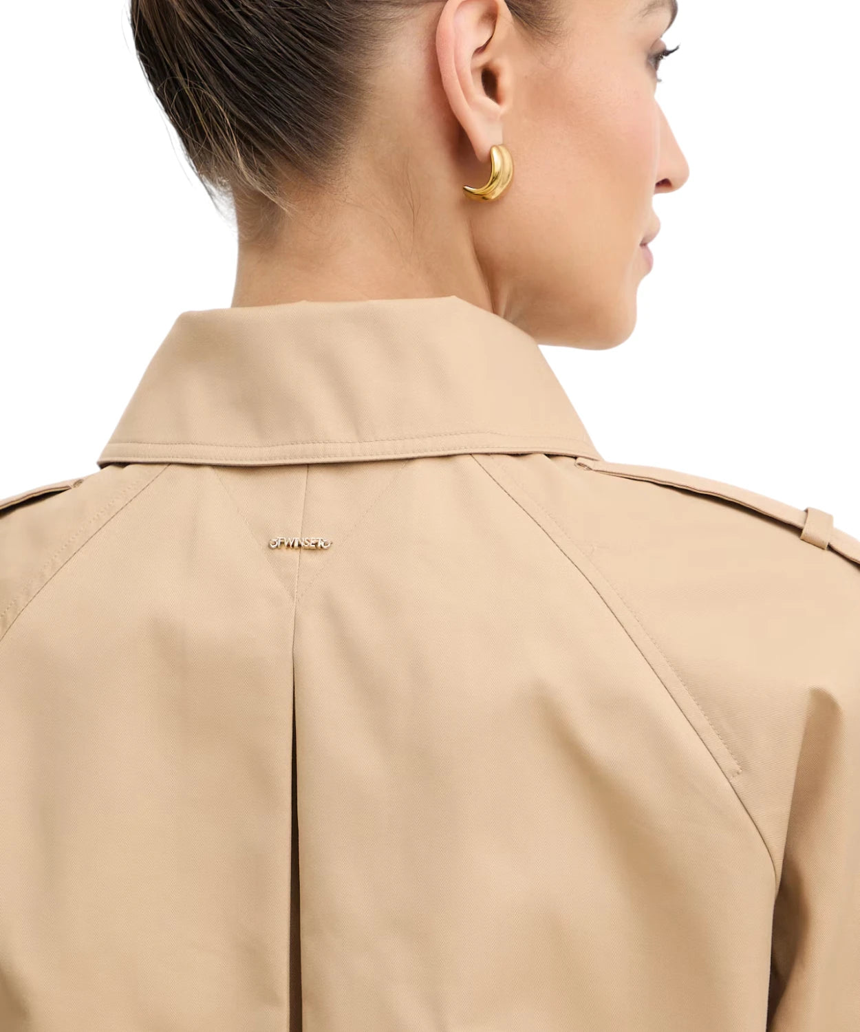 Trench Corto Twinset Donna in Cotone Elegante