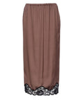 Gabbia gonna in satin con pizzo-Pinko-Gonne-Vittorio Citro Boutique