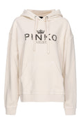 Felpa con Cappuccio e Stampa in Cotone-Pinko-Felpe-Vittorio Citro Boutique