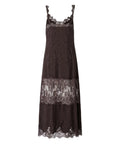 Abito Pinko Aster in Crêpe Jacquard con Pizzo