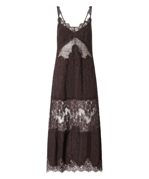 Sukienka Pinko Aster z Crêpe Jacquard z koronką