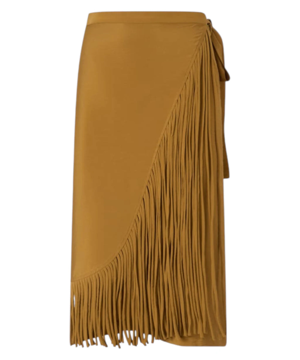Pinko Bacedasco Fringed Wrap Skirt