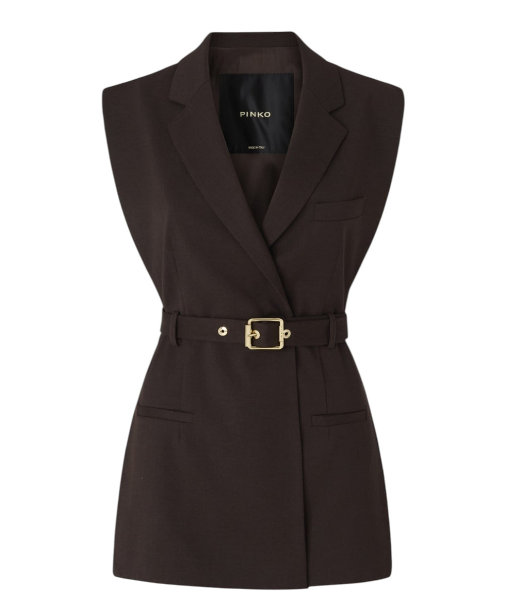 Gilet Pinko Nuraqus Donna con Cintura Elegante