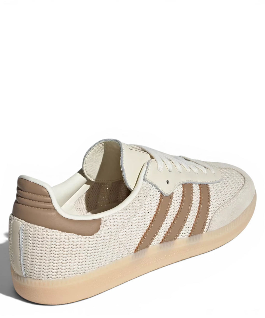 Adidas Samba OG Sneakers Cream White in Mesh e Suede