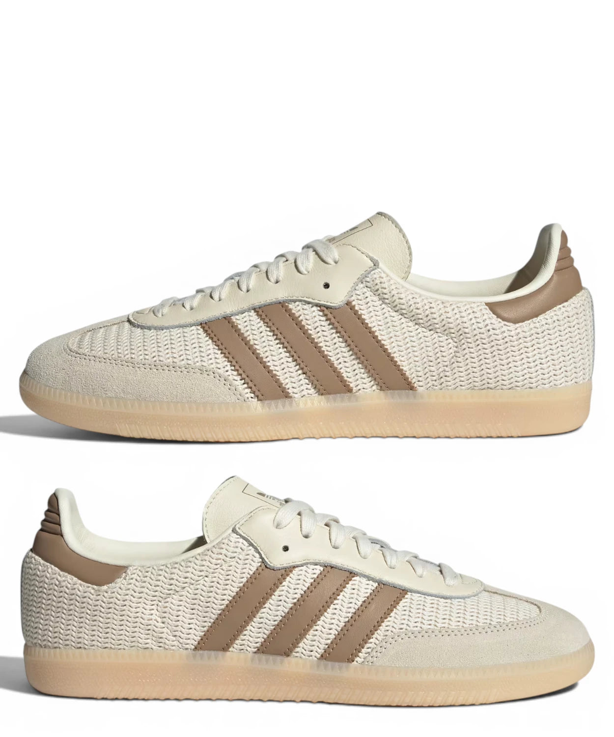 Adidas Samba OG Sneakers Cream White in Mesh e Suede
