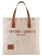 Shopper doppia in pvc e tessuto teddy Capsule Chalet-Emporio Armani-Borse a spalla-Vittorio Citro Boutique