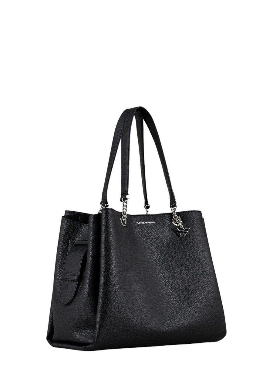 Shopper Effetto Palmellato con Charm Aquila: Versatile e Stilosa-Borse a mano-Emporio Armani-Vittorio Citro Boutique