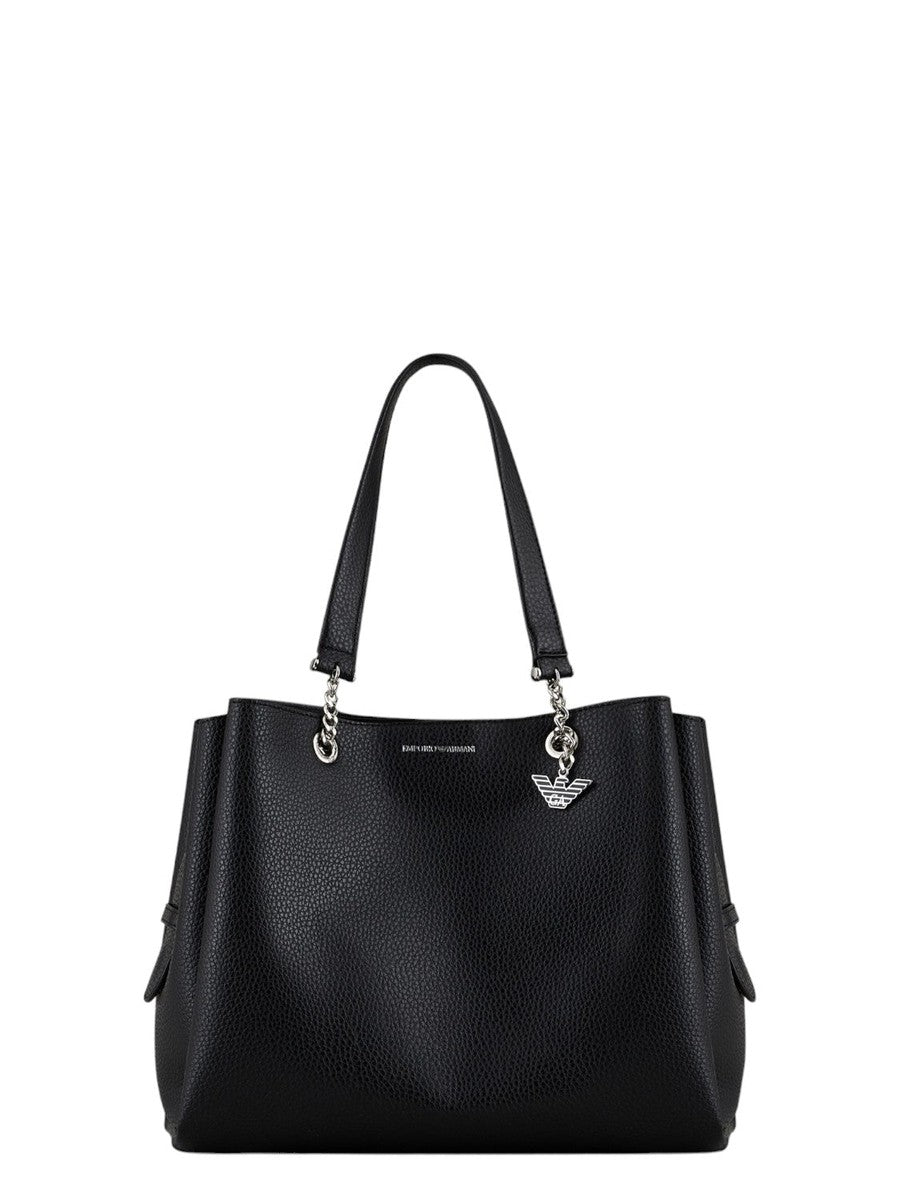 Shopper Effetto Palmellato con Charm Aquila: Versatile e Stilosa-Borse a mano-Emporio Armani-Vittorio Citro Boutique