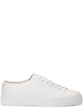 Sneaker in Pelle Bottalata Bianca con Soletta Memory Foam-Doucal'S-Sneakers-Vittorio Citro Boutique
