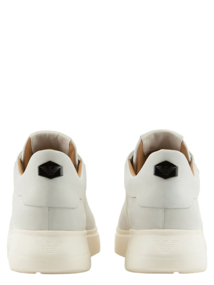 Sneakers in nabuk con suola zigrinata-Emporio Armani-Sneakers-Vittorio Citro Boutique